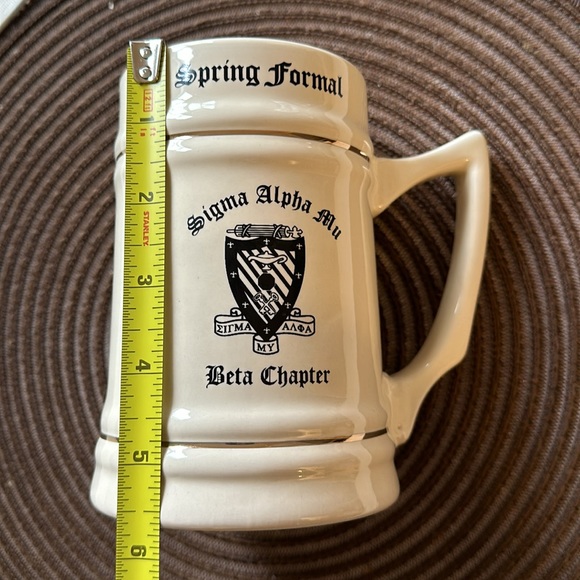 Sigma Alpha Mu beer Soup mug SAMI Spring Formal Beta Chapter Cornell Fraternity - Picture 3 of 5